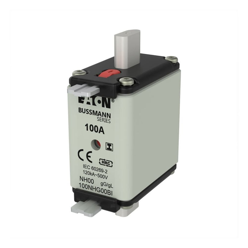 Eaton - Messersicherung Sicherungseinsatz Nieders. 100A500V#100NHG00BI 100A AC 500V 120kA − 3 Stück
