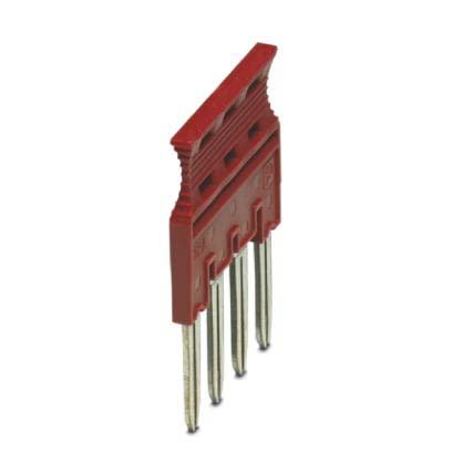 Phoenix Contact - Querverbinder/Brücker für Reihenklemme Steckbrücke FBSRH 4-8 4-polig, rot − 10 Stück