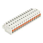 WAGO - Kabelsteckverbinder für Leiterplattensteckverbinder 1-Leiter-Federleiste 2721-115/026-000 Push-inCAGECLAMP,lgr − 25 Stück