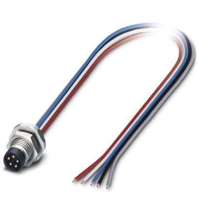 Phoenix Contact - Rundsteckverbinder, feldkonfektionierbar (Industriesteckverbinder) Einbausteckverbinder SACC-E-M8MS-#1424234