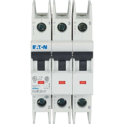 Eaton - Leitungsschutzschalter 3p. FAZ-B1,5/3-RT 1,5A Charakt.: B