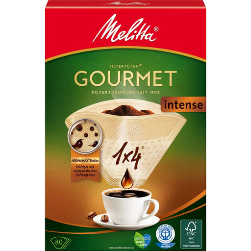 Melitta SDA - Zubehör/Ersatzteile für Kleingeräte Filtertüten 1x4/80Intense(VE80) − 8 Packung