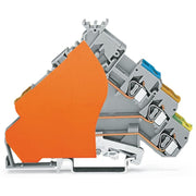 WAGO - Initiator/Aktor-Reihenklemme 3-Leiter-Aktorenklemme 280-575/280-323 m. PE-Anschluss − 50 Stück
