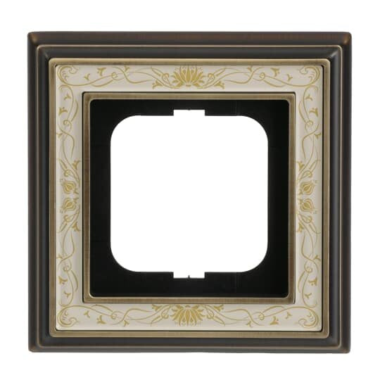Busch-Jaeger - Abdeckrahmen Rahmen 1-fach 1721-846 ms/antik Deko elf/ws  − 1 Stück
