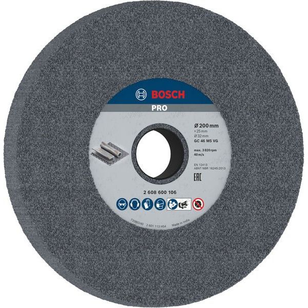 Bosch - Trenn-/Schleifscheibe PRO Metal Schleifscheibe, 2608600106 200 x 25 x 32 mm G46