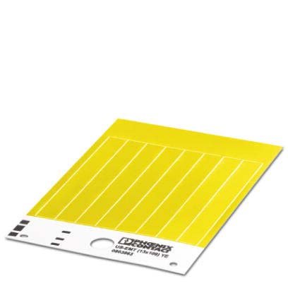 Phoenix Contact - Kennzeichnungsmaterial Einsteckschild US-EMT (13X109) YE gelb, 13x109mm − 10 Stück
