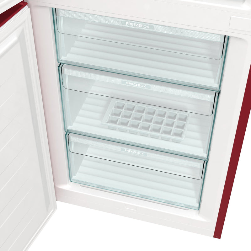 Gorenje - Kühl-/Gefrierkombination Kühl/Gefrierkombi ONRK 619 DR-L burgun Retrodesign