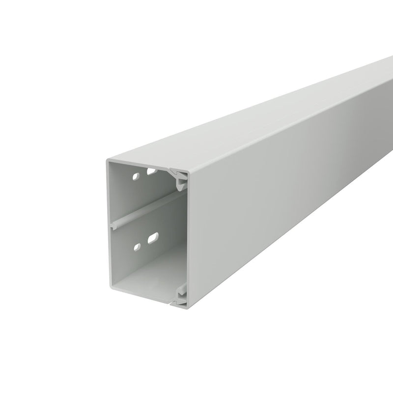 OBO Bettermann - Leitungsführungskanal Wand+Deckenkanal m.Obert. WDK60090LGR 60x90mm,PVC − 2 Meter