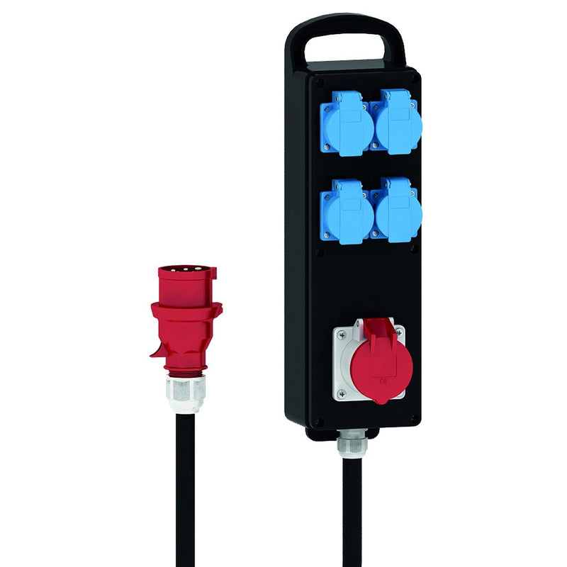 Bals Elektrotech - CEE-Steckdosen-Kombination (IEC 60309) Vollgummi-Verteiler 53290