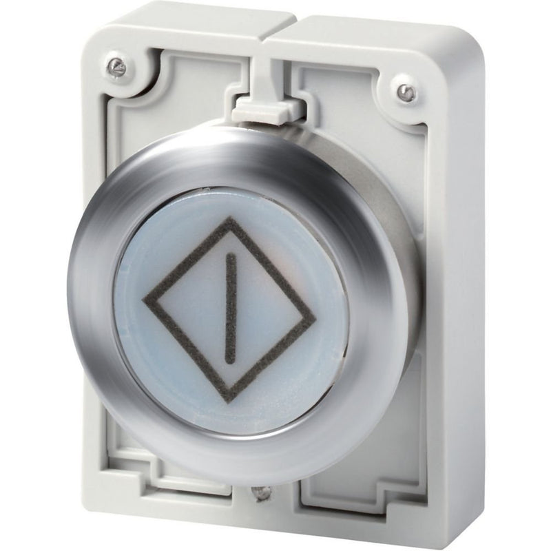 Eaton - Frontelement für Drucktaster Leuchtdrucktaste RMQ-Titan M30I-FDL-W-X100 flach tastend bes