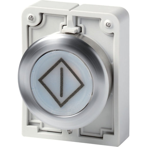 Eaton - Frontelement für Drucktaster Leuchtdrucktaste RMQ-Titan M30I-FDL-W-X100 flach tastend bes