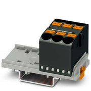 Phoenix Contact - Durchgangs-Reihenklemme Verteilerblock PTFIX 6X10/S-NS35 BK − 10 Stück