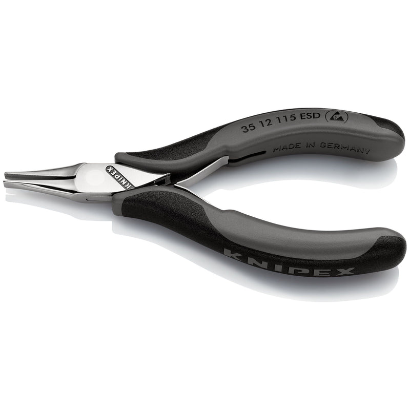 Knipex - Flachzange Elektronik-Greifzange 35 12 115 ESD ESD, 115mm