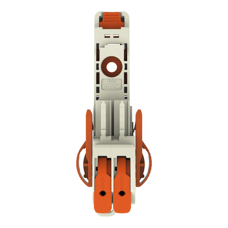 WAGO GmbH & Co. KG - Ein- und mehrpolige Klemmenleiste 1-Leiter-Federleiste 8311102038000306000 PushinCAGECLAMP,lgr − 12 Stück