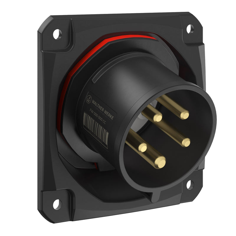 Walther Werke - CEE-Gerätestecker (IEC 60309) CEE NEO Anbaugerätestecker FW732506CC schräg 32A 5P 6h