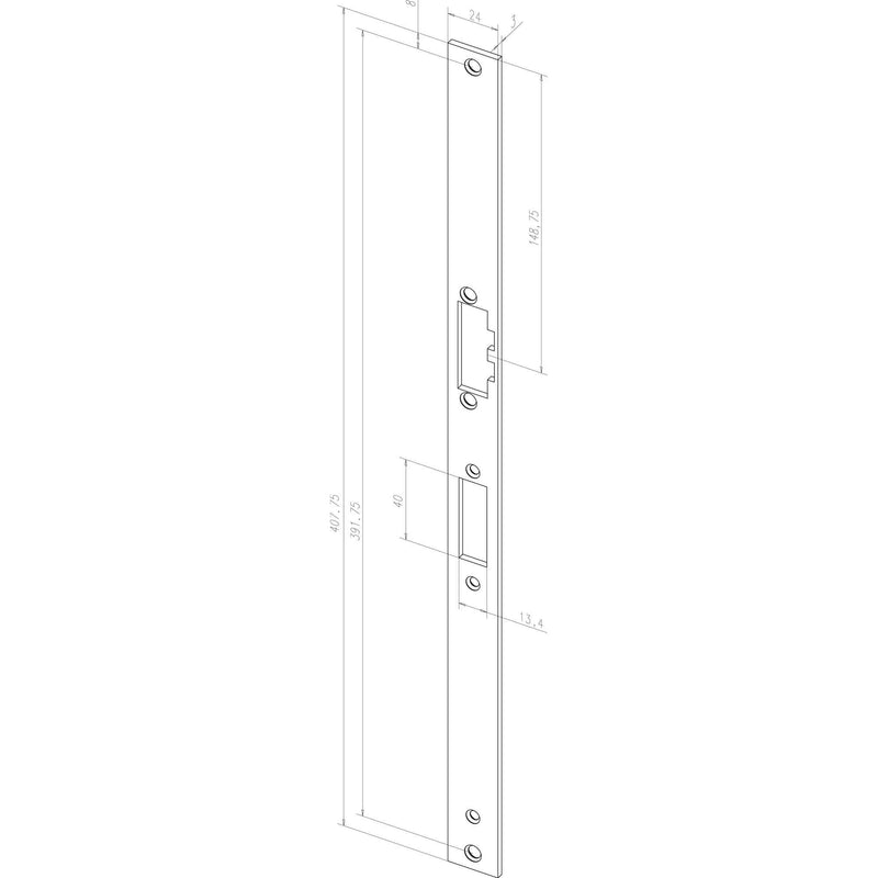 Assa Abloy effeff - Elektrischer Türöffner Mediator Türöffner 65-----34A35E91 m.Renov.schließblech