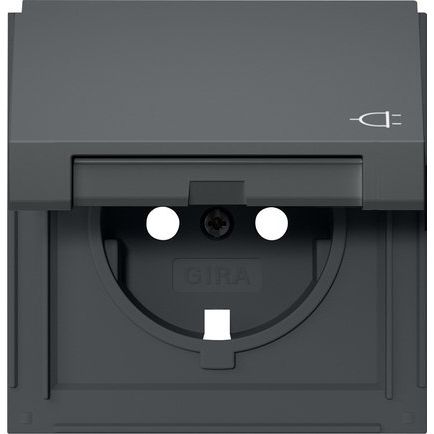 Gira - Zubehör/Ersatzteile für Installationsschalterprogramme Abd. SCHUKO-Steckd. KD 492267 Gira TX_44 Anthrazit