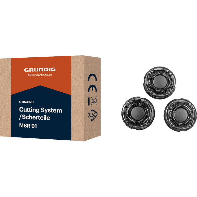 Grundig - Zubehör/Ersatzteile für Körperpflegegeräte Ersatzscherkopf MSR 91 für MS 91309 − 6 Stück