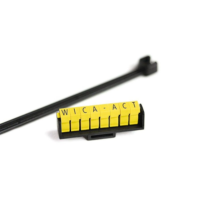 HellermannTyton - Kabelmarkierungssystem WIC Kennzeichnungsclip 561-06000(100) − 10 Stück
