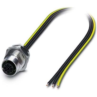 Phoenix Contact - Rundsteckverbinder, feldkonfektionierbar (Industriesteckverbinder) Einbausteckverbinder SACC-DSI-M12#1411652 − 1 Stück