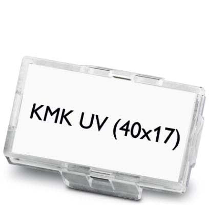 Phoenix Contact - Kabelmarkierungssystem Kabelmarkerträger KMK UV (40X17) transparent, 40x17mm − 50 Stück