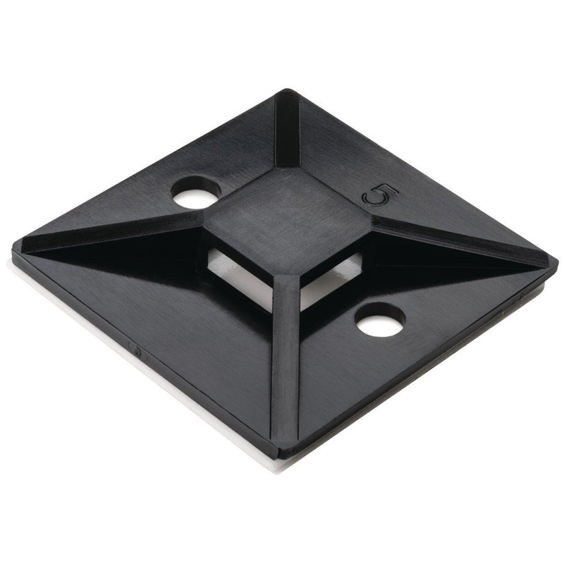HellermannTyton - Befestigungssockel und -element für Kabelbinder Befestigungssockel MB5A-151-28602 Schwarz 100 St ME − 100 Stück