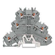 WAGO GmbH & Co. KG - Durchgangs-Reihenklemme Dreistockklemme 2200-3228 Drücker,gr − 40 Stück
