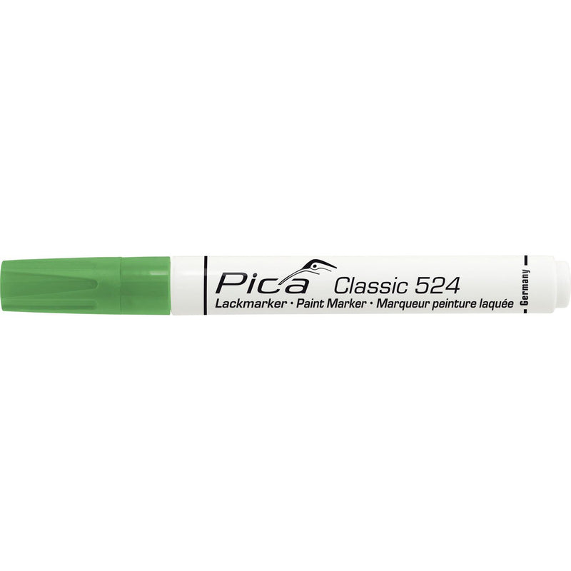 Pica-Marker - Markierungsstift Lack-/Industriemarker 524/36 grün − 10 Stück