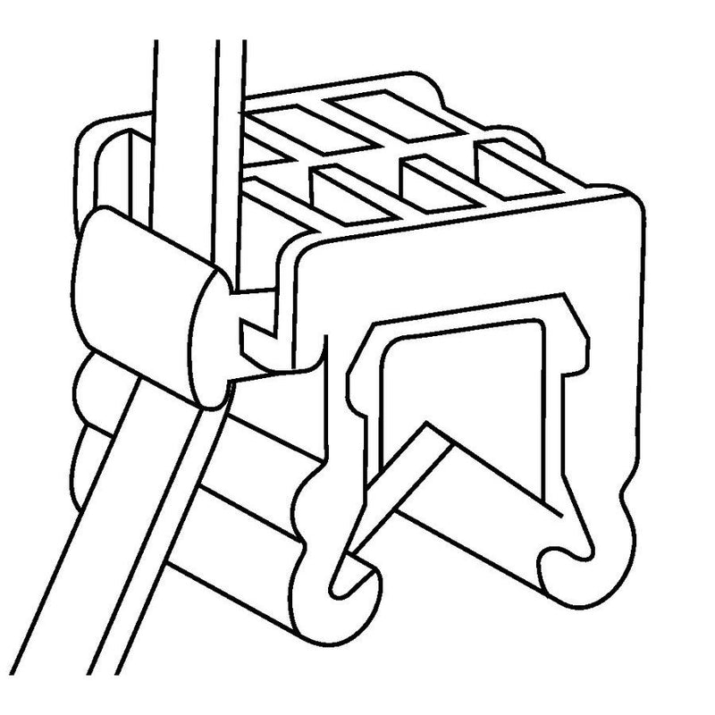 HellermannTyton - Kabelbinder Befestigungsbinder T50ROSEC23 schwarz − 500 Stück