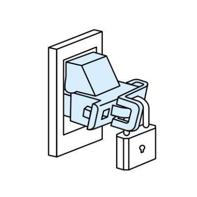 Mitsubishi Electric - Phasentrennung für Leistungsschalter Abschließvorrichtung HLF-05SV Handhebel − 1 Stück by Mitsubishi El
