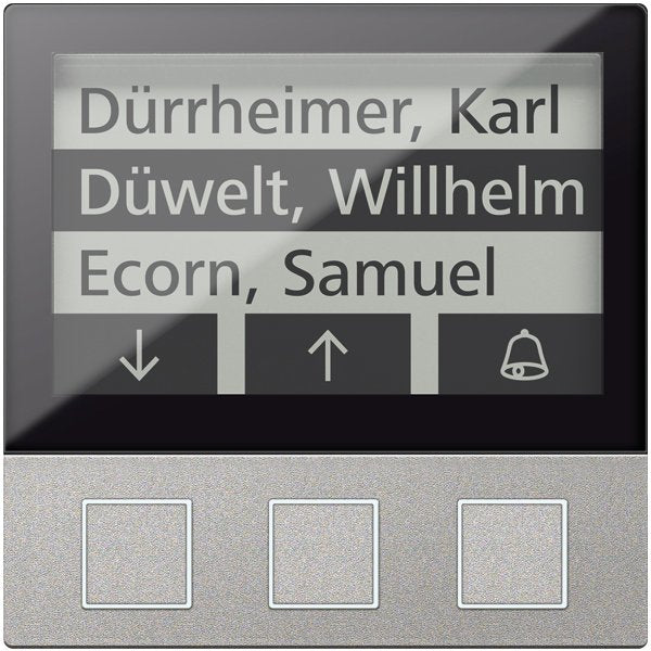 TCS Tür Control - Funktionsmodul für Türkommunikation Display 3 Tasten si AMI11603-0010 256WE