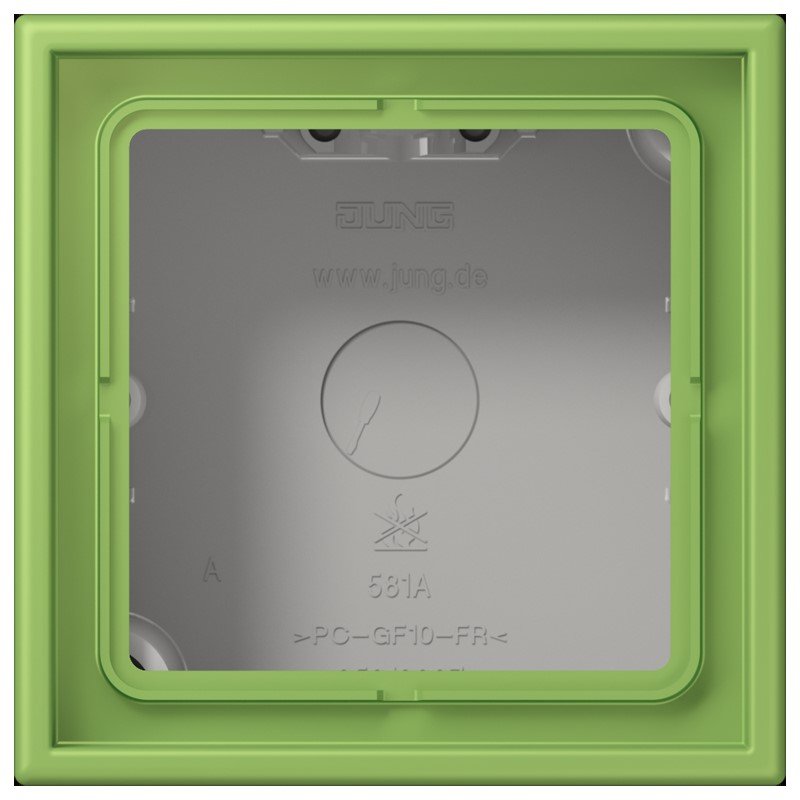 Jung - Aufputzgehäuse für Unterputzgerät Aufputz-Kappe 1fach LC 581 A 220 vert 31 (32051)