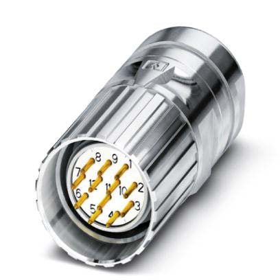 Phoenix Contact - Rundsteckverbinder, feldkonfektionierbar (Industriesteckverbinder) Kabelsteckverbinder CA-17P1N1280DN 17-polig gerade