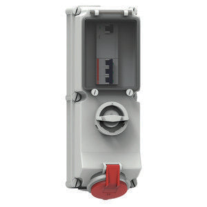 Bals Elektrotech - CEE-Steckdose abschaltbar, abgesichert (IEC 60309) Wandsteckdose abschaltbar 17305 abgesichert 63A 4p