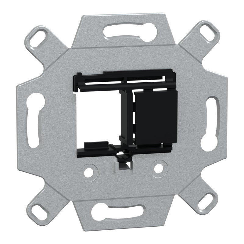Merten - Einsatz/Abdeckung für Kommunikationstechnik UP-Montageadapter MEG4580-0001 2-fach Keystone sw