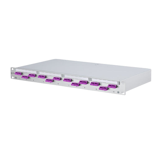 Metz Connect - Patchpanel LWL LWL-Patchfeld OpDAT PF 150207BB12-E 12xSC-D OM4 bestückt