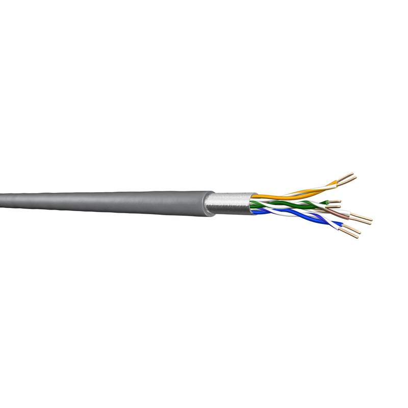 Draka Comteq (DNT) - Daten- und Kommunikationskabel UC300 S24 Kat.5e grau PVC 60011257-Eca-T1000 4P F/UTP AWG24 − 12000 Meter
