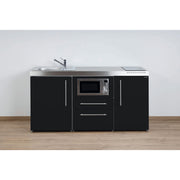 Stengel - Mini-Küche Miniküche Premiumline MPMSM170KSMWIKFreBlS Schwarz matt