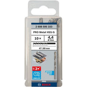 Bosch - Bohrer PRO Metal HSS-G 2608595333 Spiralbohrer 4,4 x