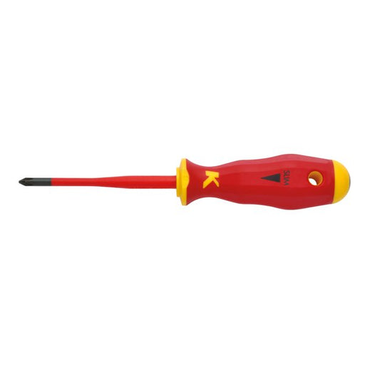 Klauke - Kreuzschlitz-Schraubendreher VDE-Kreuz-Schraubendreher KL110PH1ISLIM PH1
