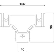 OBO Bettermann - T-Stück/Kreuzstück für Installationsrohr Kontroll-T-Stück SKTM40W ALU m.Gew. M40x1,5, AlG − 4 Stück