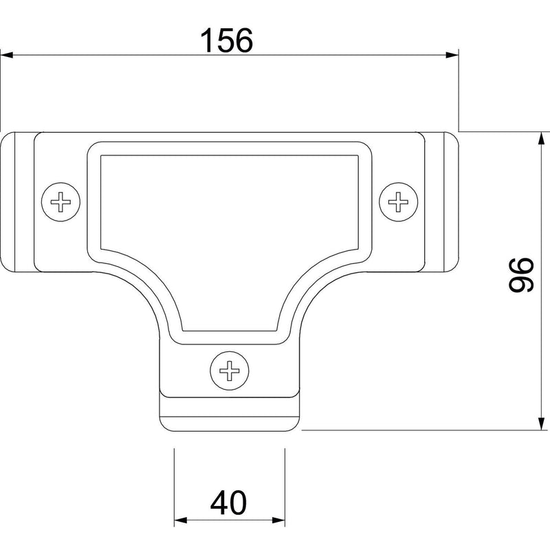 OBO Bettermann - T-Stück/Kreuzstück für Installationsrohr Kontroll-T-Stück SKTM40W ALU m.Gew. M40x1,5, AlG − 4 Stück