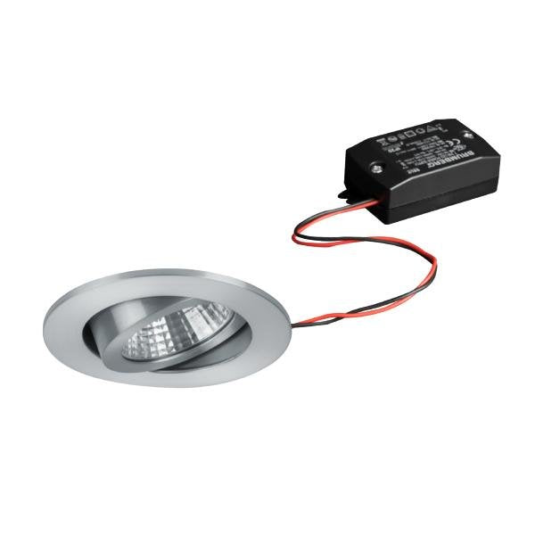 Brumberg Leuchten - Downlight/Strahler/Flutlicht LED-Einbaustrahler 38361253 3000K, alu matt