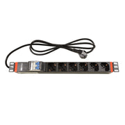 Televes - Mehrfachsteckdose 19" Steckdosenleiste USDL6SA 1HE, 6-f.16A