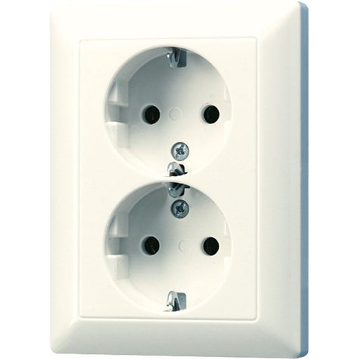 Jung - Steckdose SCHUKO-Steckdose ws AS 5020 KIU 16A 250V 2-fach