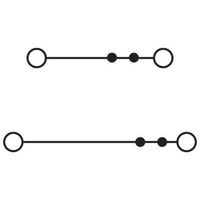 Phoenix Contact - Durchgangs-Reihenklemme Doppelstockklemme PTTBS 2,5 BK 0,14-4 qmm, schwarz − 50 Stück