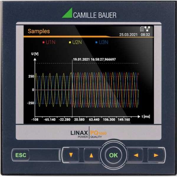 Camille Bauer - Netzqualitätsrecorder Netzqualitätsanalysator LINAX PQ1000 #193425 für Messung