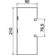 OBO Bettermann - Geräteeinbaukanal o. OT GS-A90210FS − 2 Meter