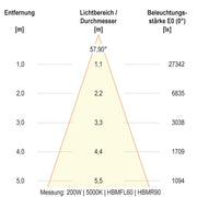 EVN Lichttechnik - Hallen-Reflektorleuchte LED-Hallenleuchte HBM6520025