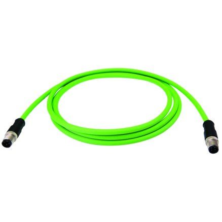 Telegärtner - Konfektionierte Leitung für steckbare Gebäudeinstallation STX M12x1-M12x1 VL D-kod. 100017256 Cat.5-SFUTP-A0050